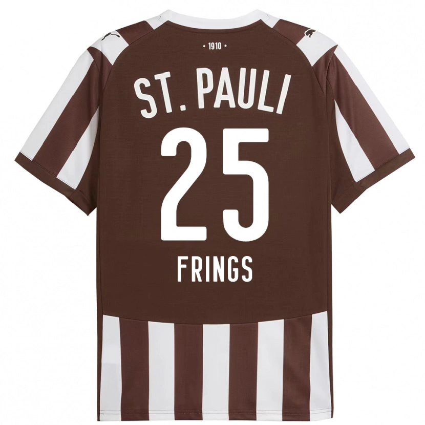 Danxen Kid Emma Frings #25 Coffee White Home Jersey 2025/26 T-Shirt