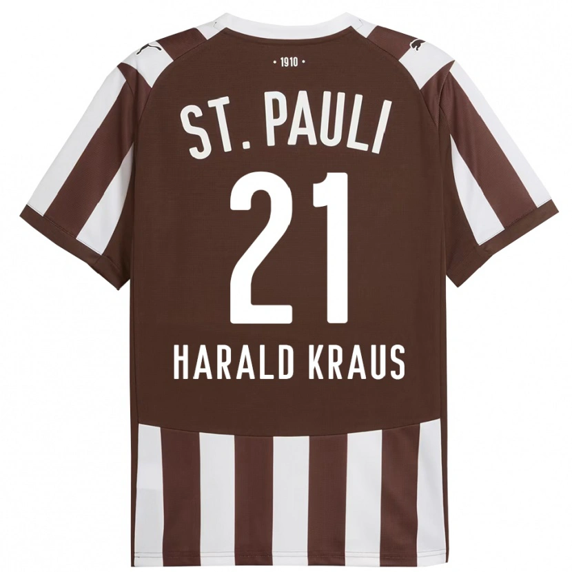 Danxen Kid Stefan Harald Kraus #21 Coffee White Home Jersey 2025/26 T-Shirt