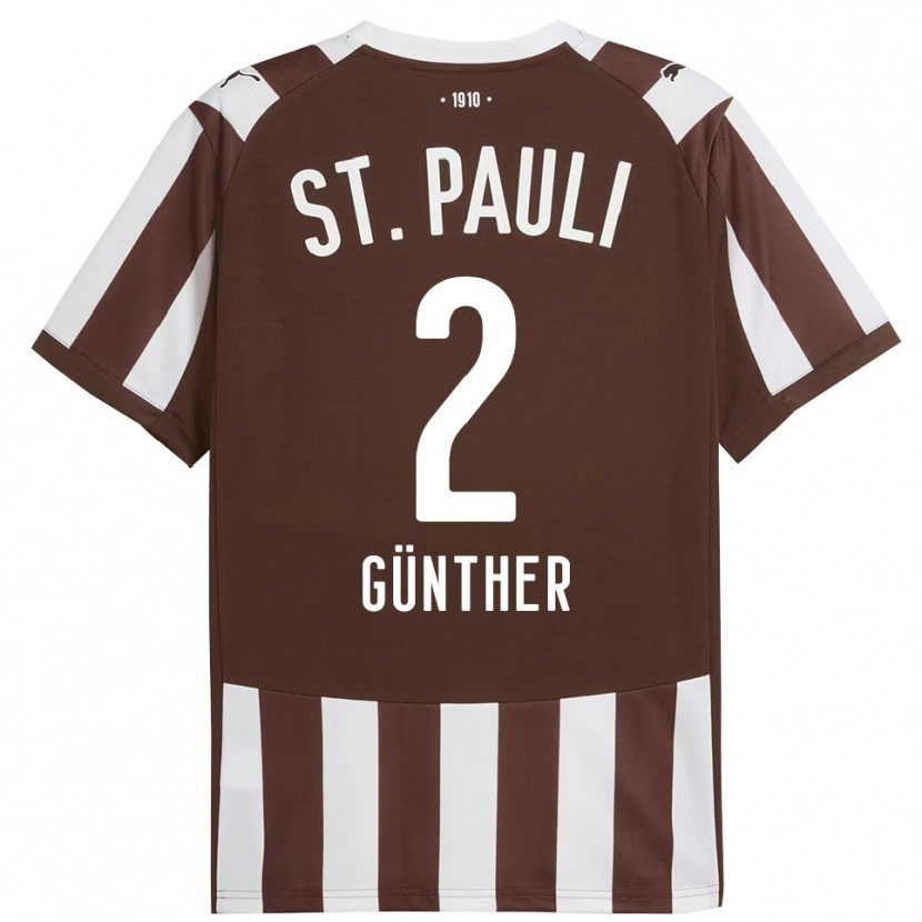 Danxen Kid Luca Günther #2 Coffee White Home Jersey 2025/26 T-Shirt
