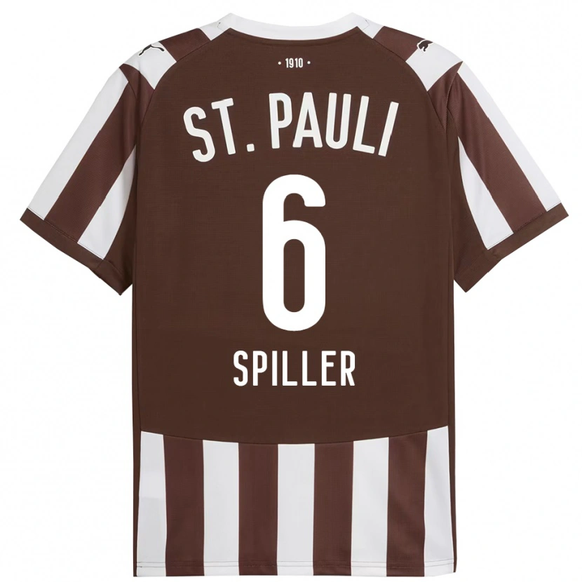 Danxen Kid Nele Spiller #6 Coffee White Home Jersey 2025/26 T-Shirt