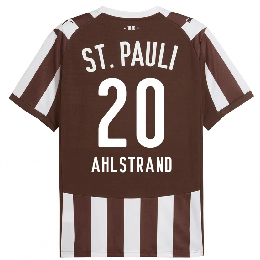 Danxen Kid Erik Ahlstrand #20 Coffee White Home Jersey 2025/26 T-Shirt