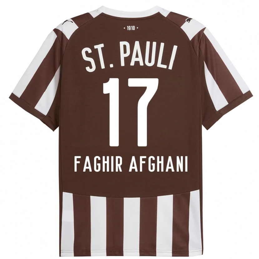 Danxen Kid Younan Faghir Afghani #17 Coffee White Home Jersey 2025/26 T-Shirt