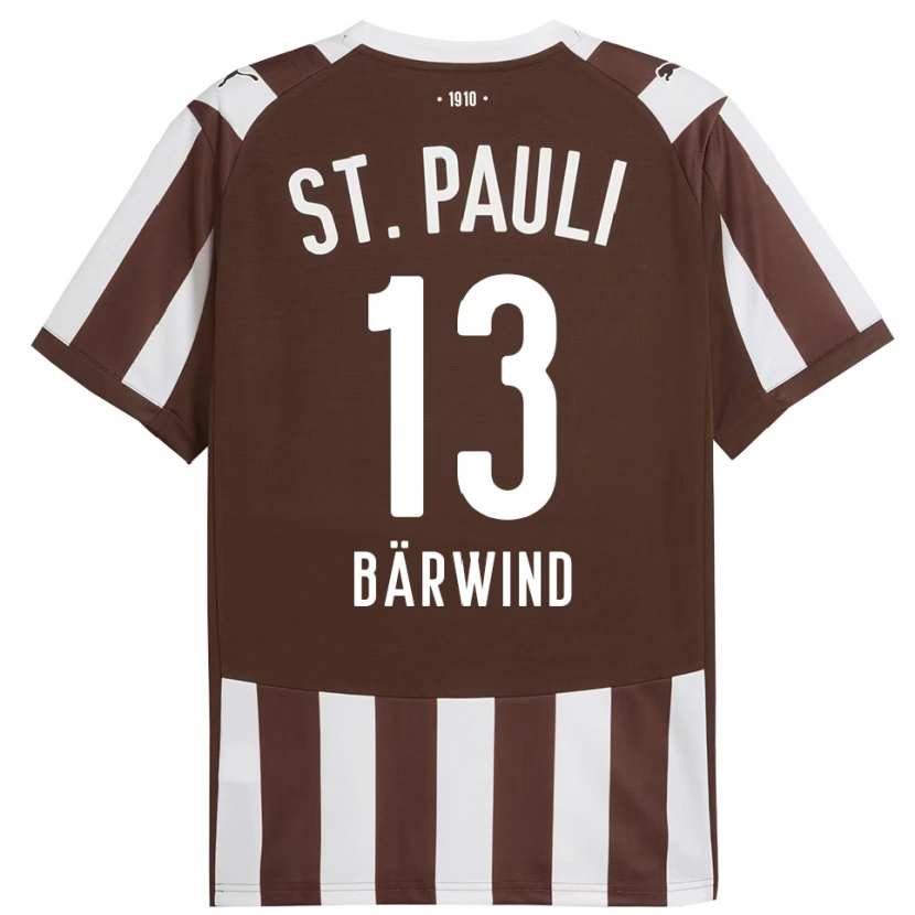 Danxen Kid Jonas Bärwind #13 Coffee White Home Jersey 2025/26 T-Shirt