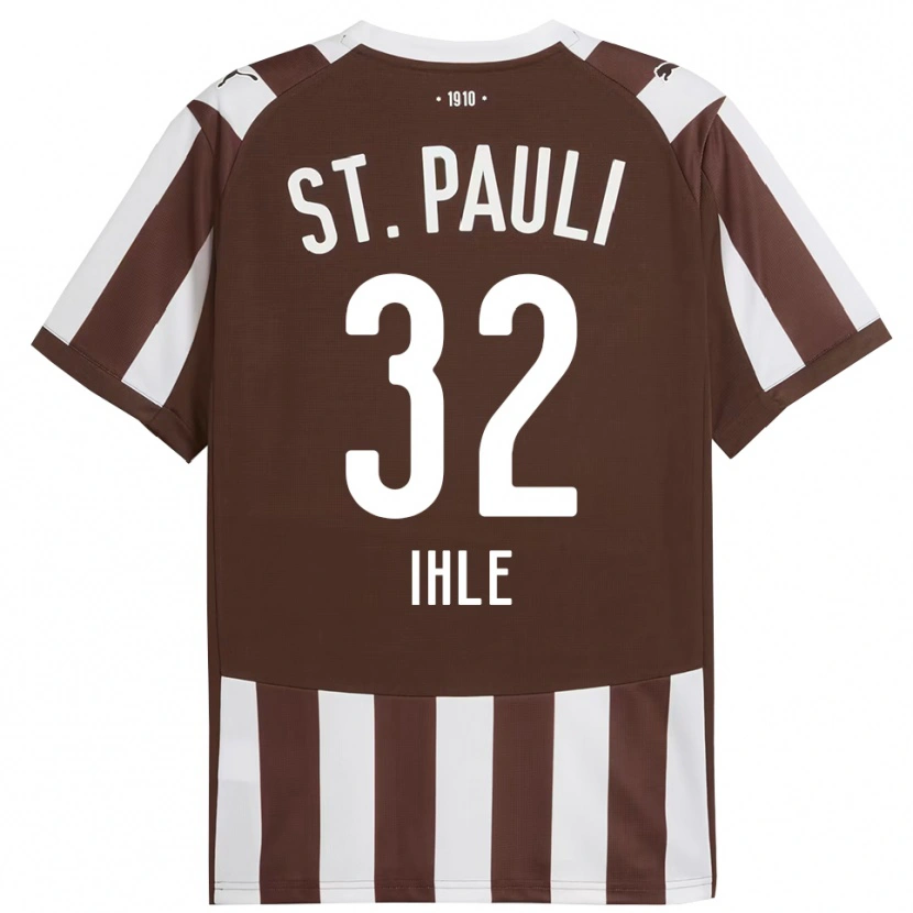 Danxen Kid Friederike Ihle #32 Coffee White Home Jersey 2025/26 T-Shirt