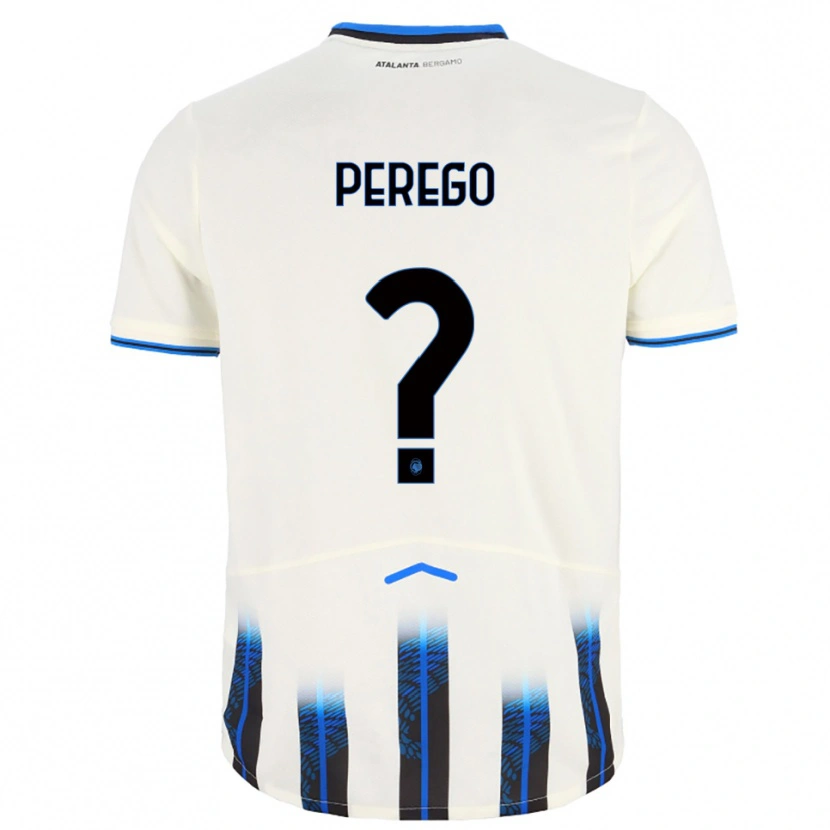Danxen Kid Riccardo Perego #0 White Blue Away Jersey 2025/26 T-Shirt