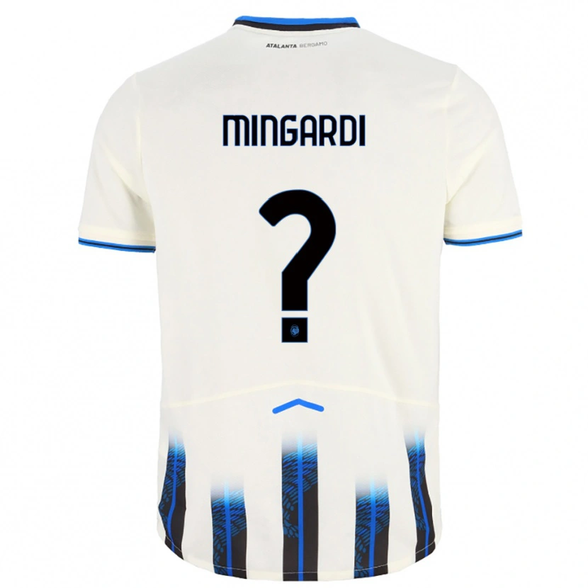 Danxen Kid Davide Mingardi #0 White Blue Away Jersey 2025/26 T-Shirt
