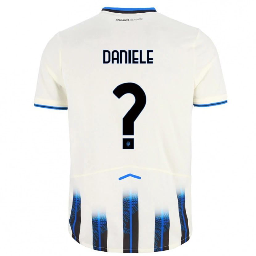 Danxen Kid Matteo Daniele #0 White Blue Away Jersey 2025/26 T-Shirt