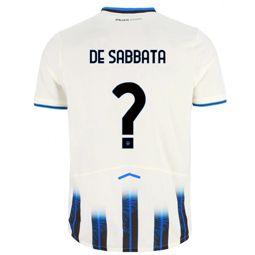 Danxen Kid Nicola De Sabbata #0 White Blue Away Jersey 2025/26 T-Shirt
