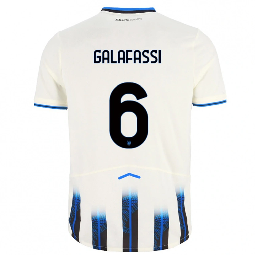 Danxen Kid Filippo Galafassi #6 White Blue Away Jersey 2025/26 T-Shirt
