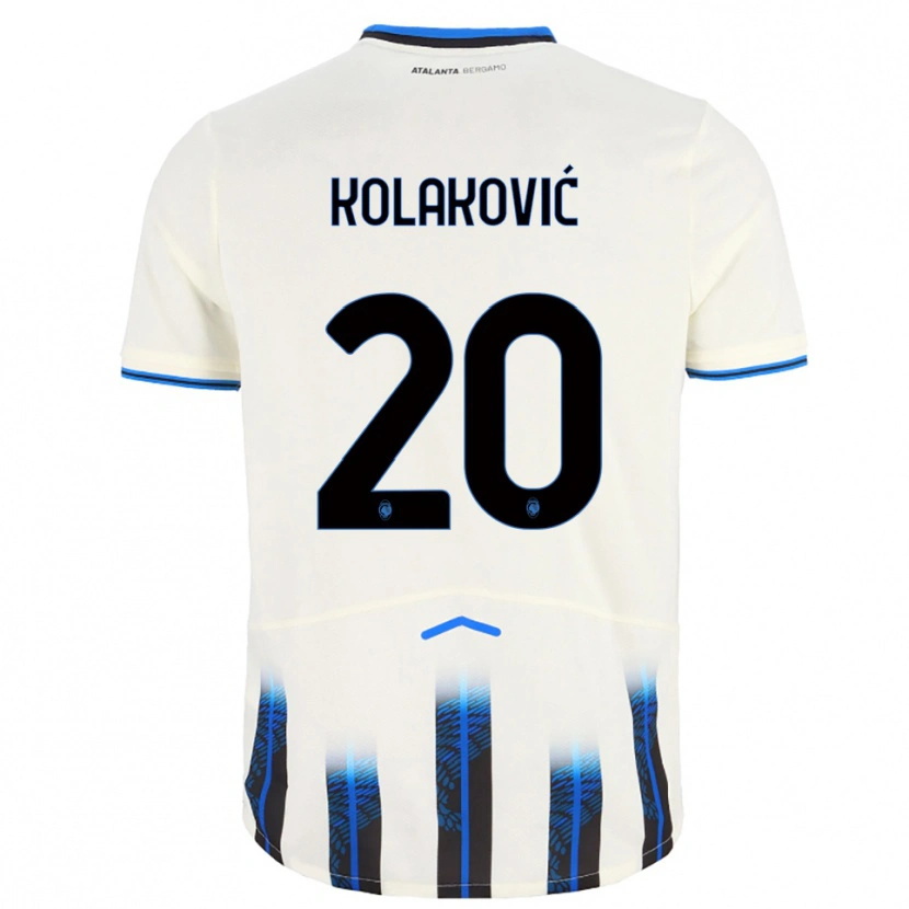 Danxen Kid Vinko Kolaković #20 White Blue Away Jersey 2025/26 T-Shirt