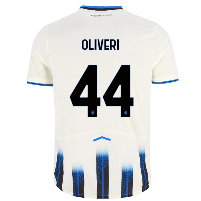Danxen Kid Andrea Oliveri #44 White Blue Away Jersey 2025/26 T-Shirt