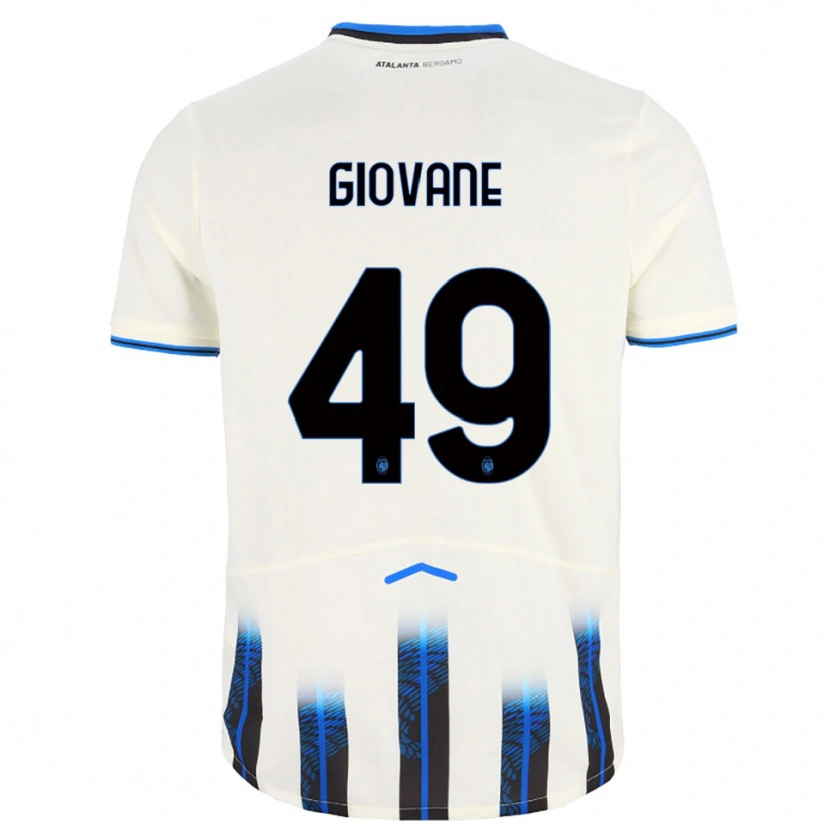 Danxen Kid Samuel Giovane #49 White Blue Away Jersey 2025/26 T-Shirt