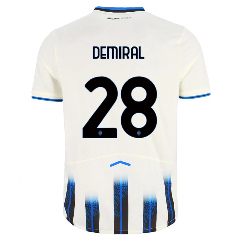 Danxen Kid Merih Demiral #28 White Blue Away Jersey 2025/26 T-Shirt