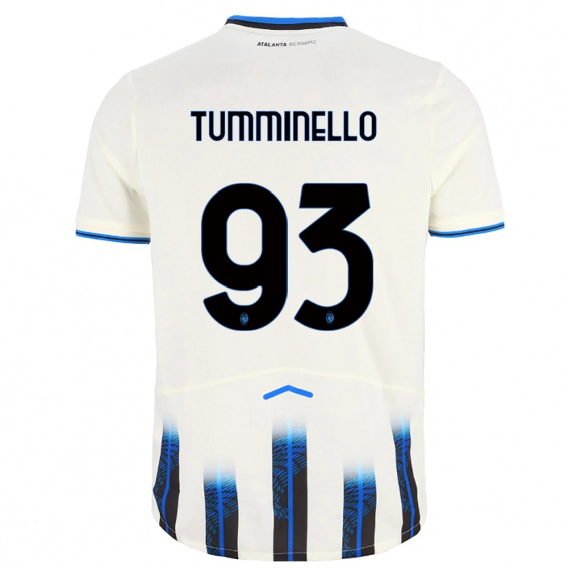 Danxen Kid Marco Tumminello #93 White Blue Away Jersey 2025/26 T-Shirt