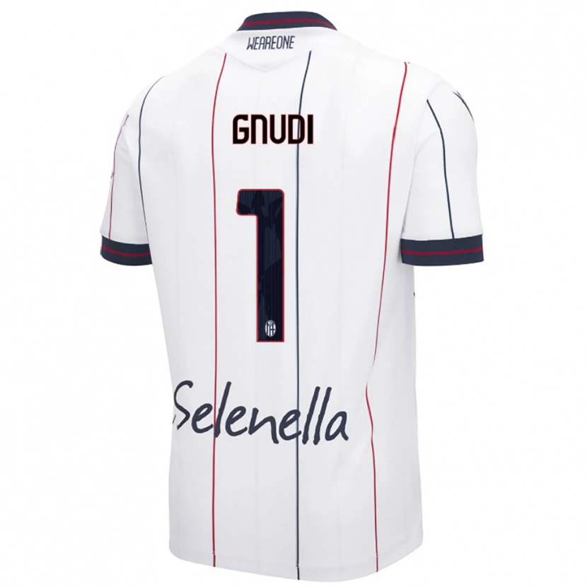 Danxen Kid Riccardo Gnudi #1 White Royal Blue Away Jersey 2025/26 T-Shirt