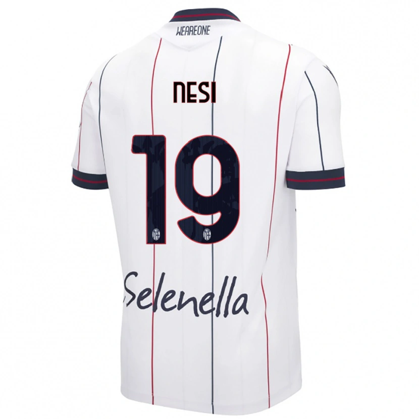 Danxen Kid Luca Nesi #19 White Royal Blue Away Jersey 2025/26 T-Shirt