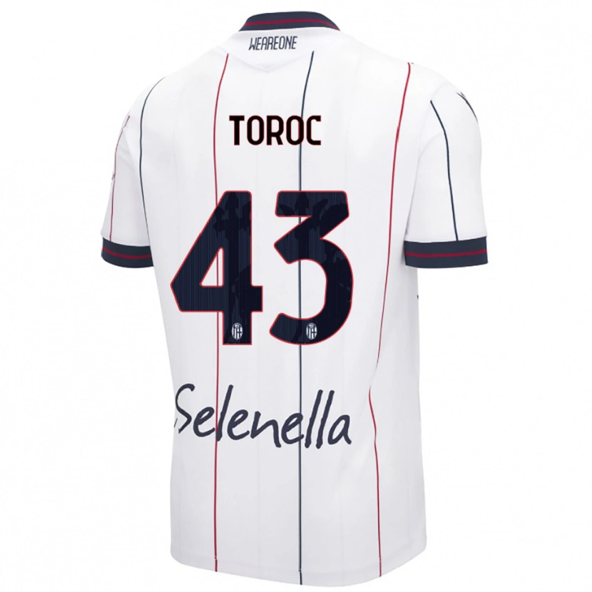 Danxen Kid Andrei Toroc #43 White Royal Blue Away Jersey 2025/26 T-Shirt