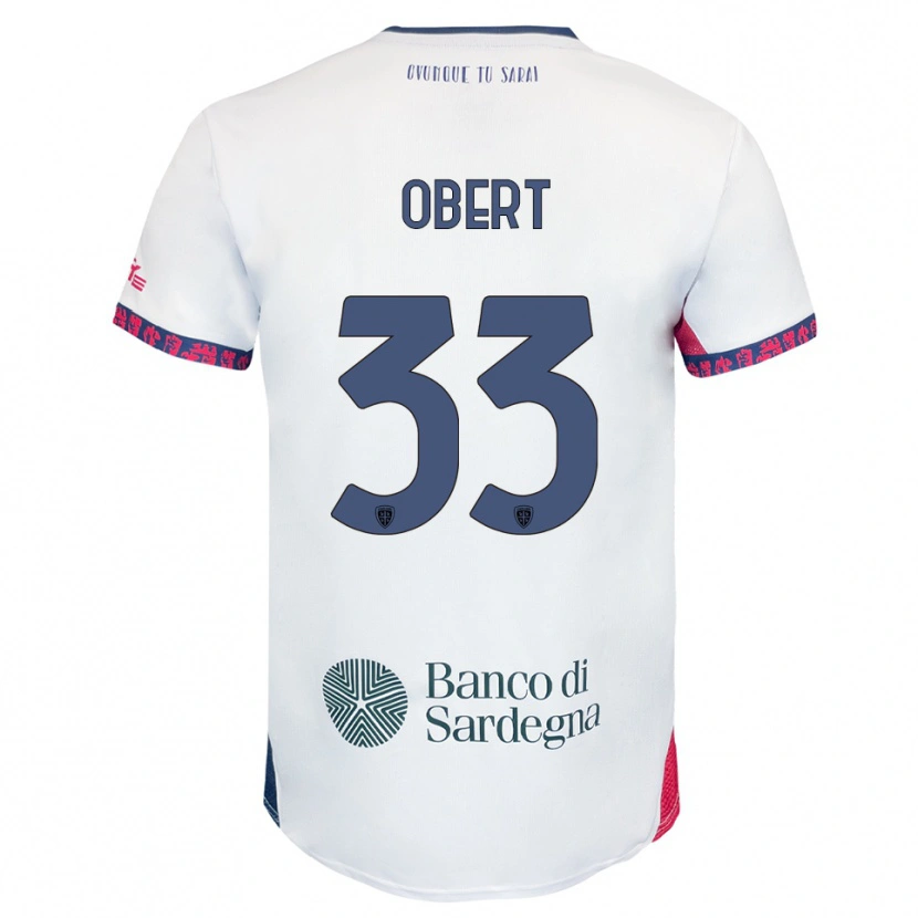 Danxen Kid Adam Obert #33 White Navy Red Away Jersey 2025/26 T-Shirt