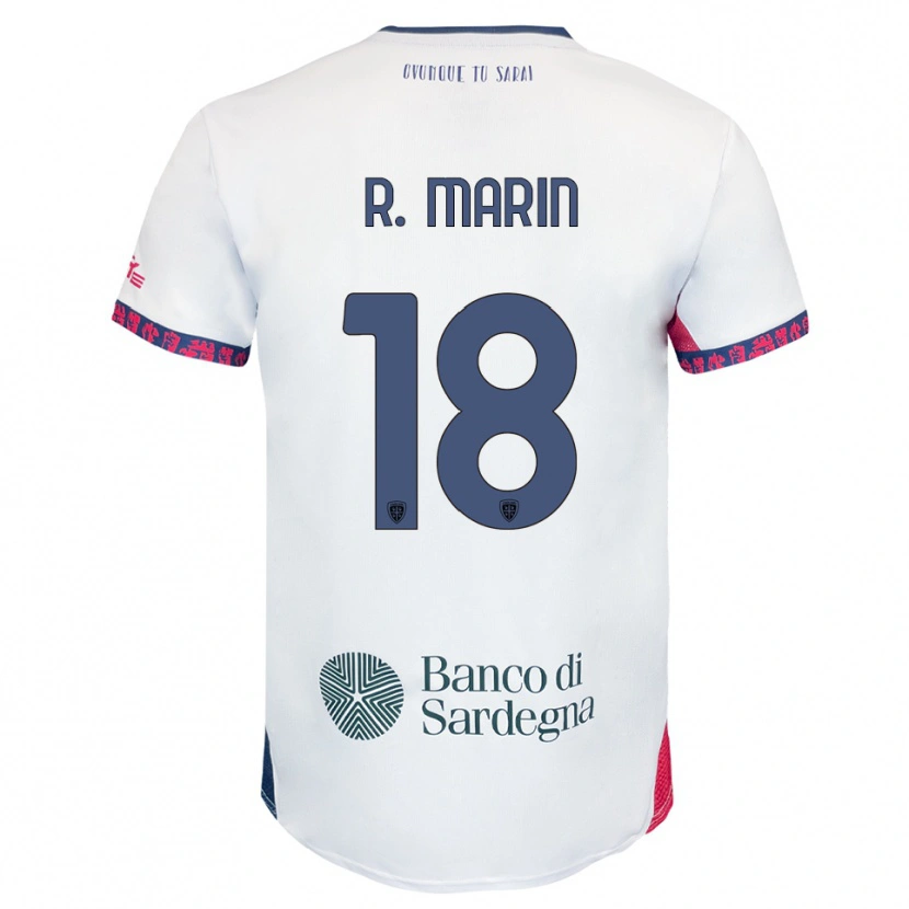 Danxen Kid Răzvan Marin #18 White Navy Red Away Jersey 2025/26 T-Shirt