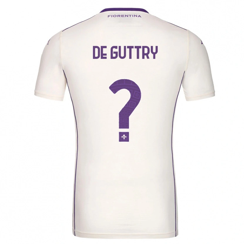 Danxen Kid Elia De Guttry #0 White Purple Red Away Jersey 2025/26 T-Shirt