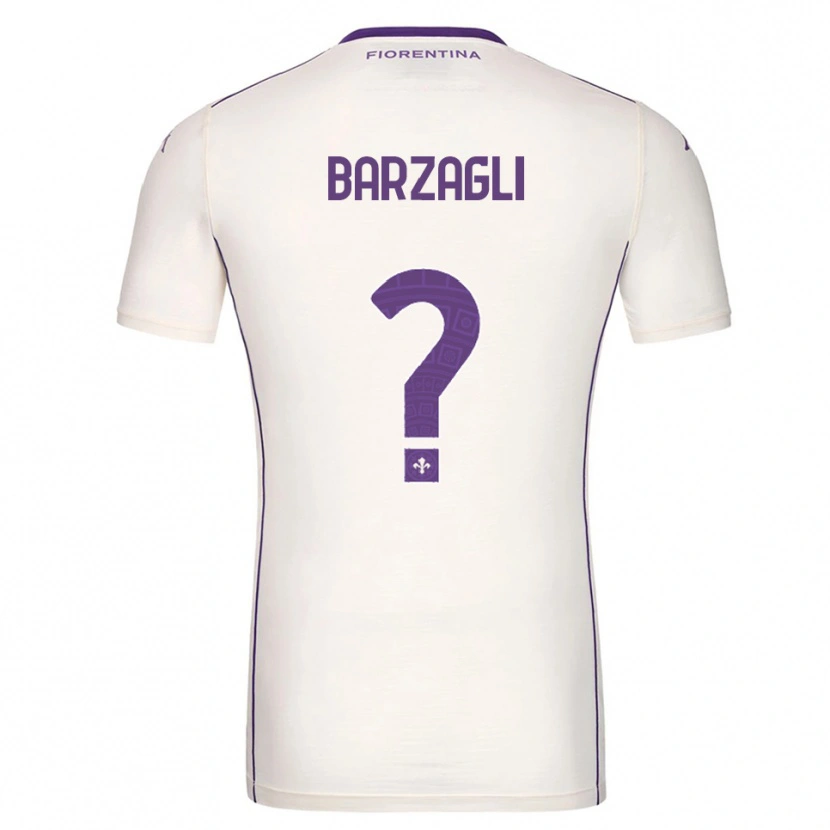 Danxen Kid Mattia Barzagli #0 White Purple Red Away Jersey 2025/26 T-Shirt
