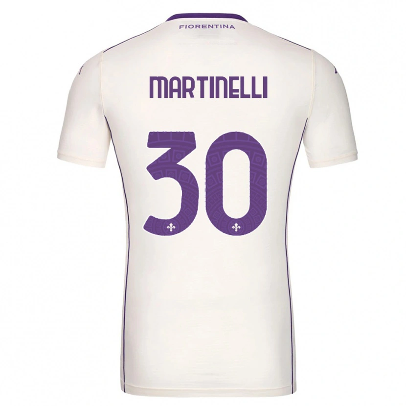 Danxen Kid Tommaso Martinelli #30 White Purple Red Away Jersey 2025/26 T-Shirt