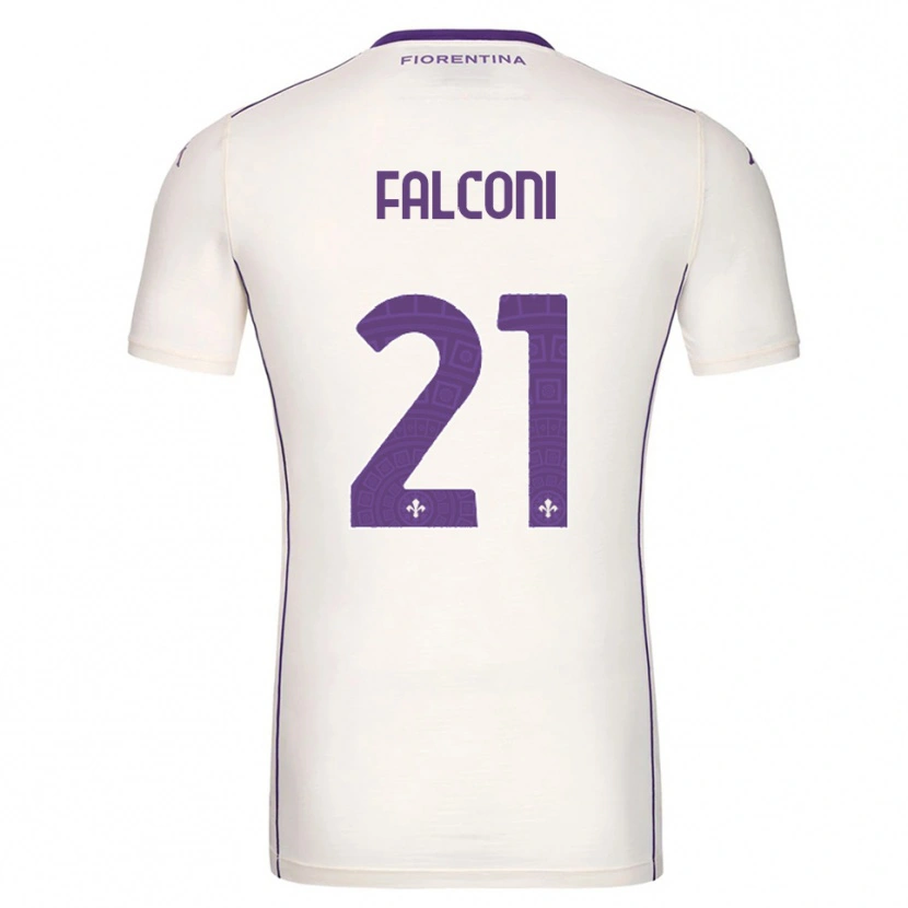 Danxen Kid Niccolo Falconi #21 White Purple Red Away Jersey 2025/26 T-Shirt
