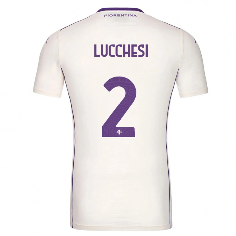 Danxen Kid Andrea Lucchesi #2 White Purple Red Away Jersey 2025/26 T-Shirt