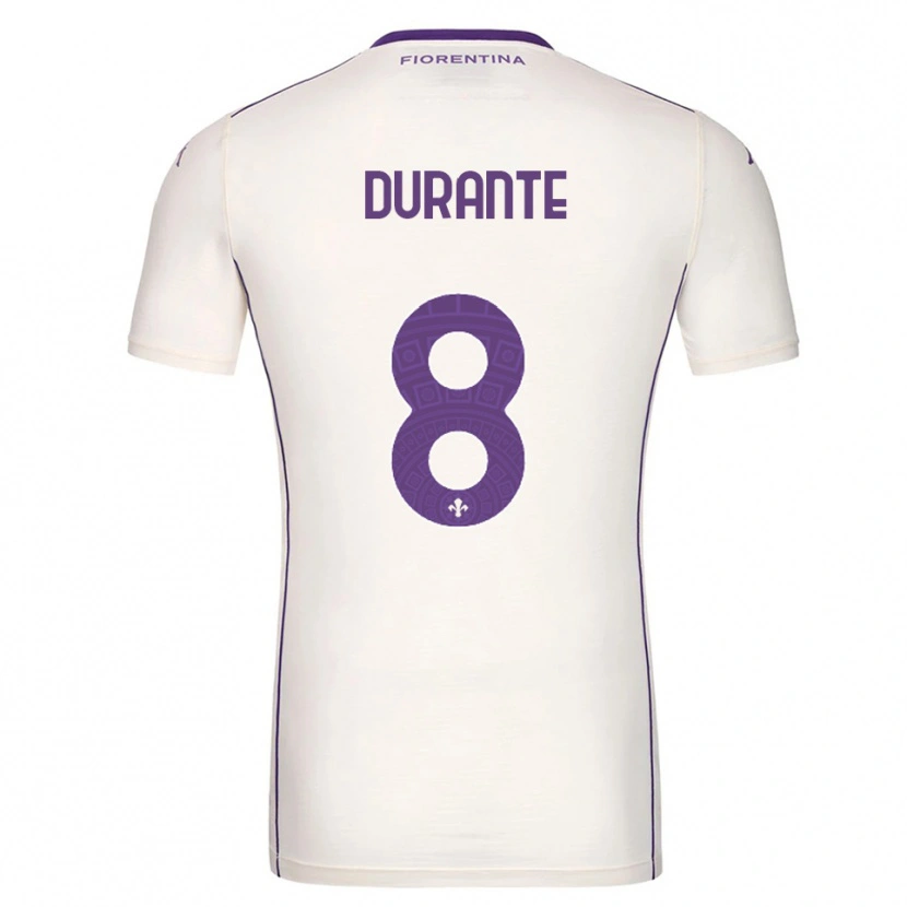 Danxen Kid Nicholas Durante #8 White Purple Red Away Jersey 2025/26 T-Shirt