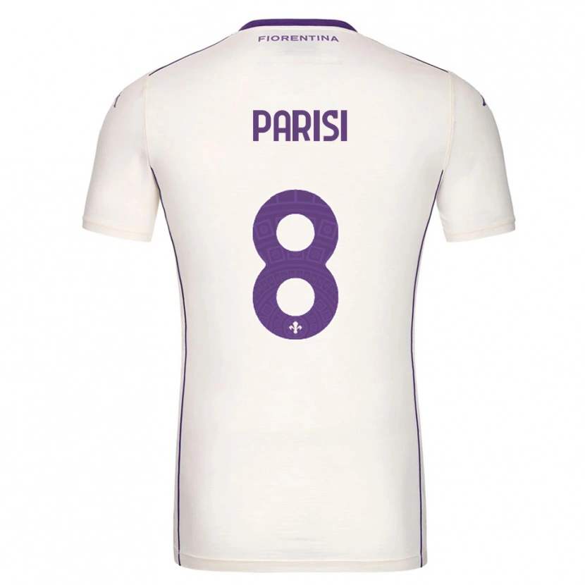 Danxen Kid Alice Parisi #8 White Purple Red Away Jersey 2025/26 T-Shirt