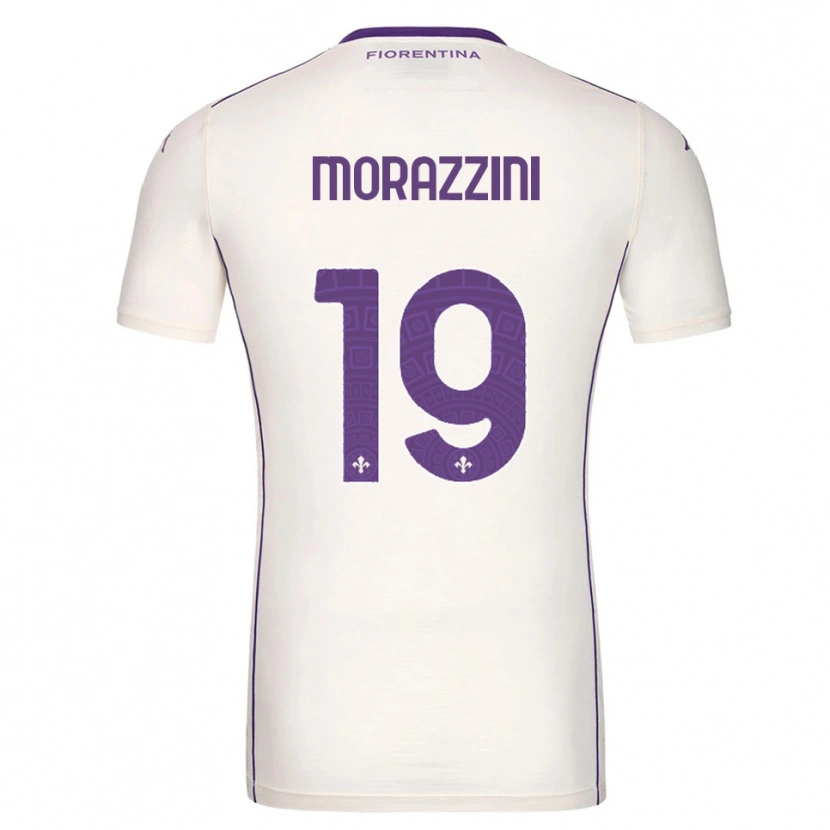 Danxen Kid Luigi Morazzini #19 White Purple Red Away Jersey 2025/26 T-Shirt