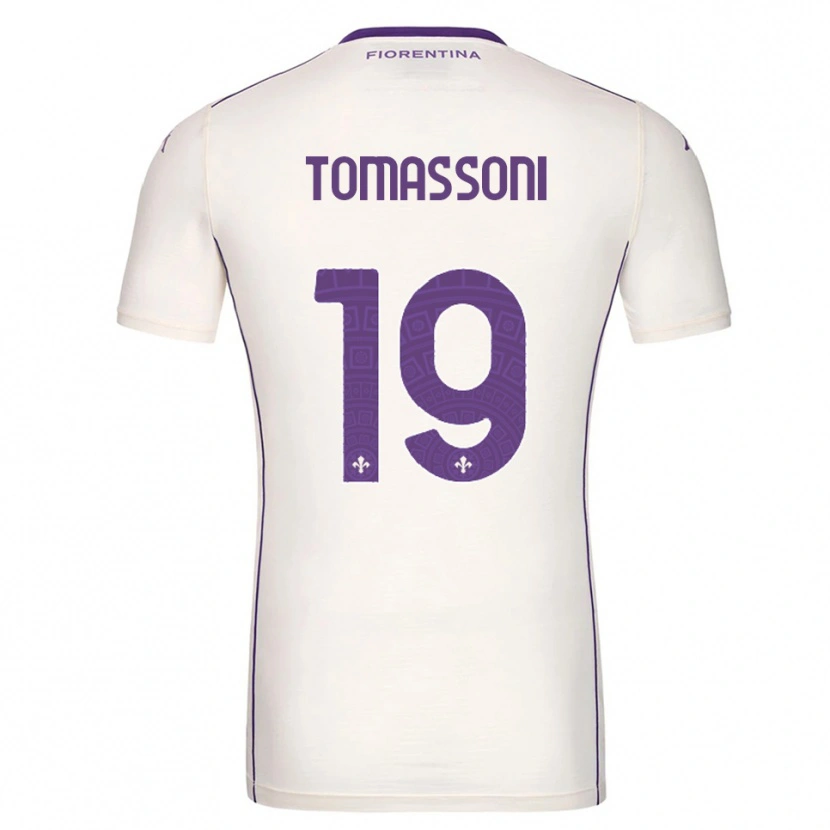 Danxen Kid Emma Tomassoni #19 White Purple Red Away Jersey 2025/26 T-Shirt
