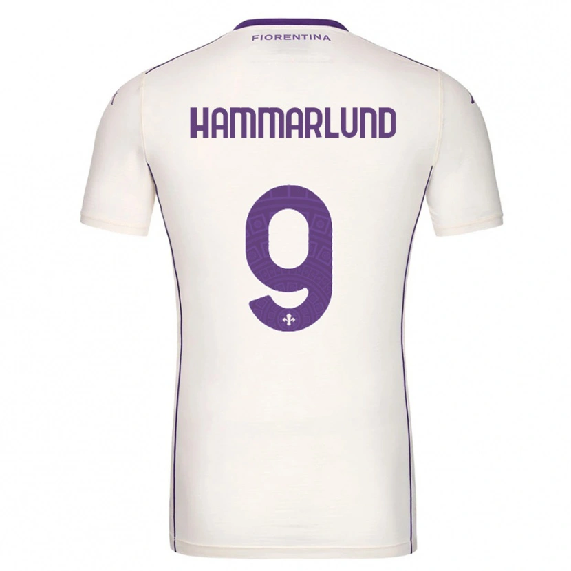 Danxen Kid Pauline Hammarlund #9 White Purple Red Away Jersey 2025/26 T-Shirt