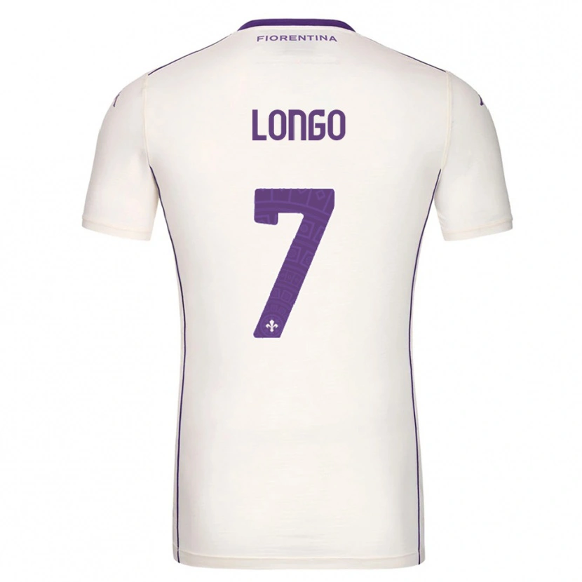 Danxen Kid Miriam Chiara Longo #7 White Purple Red Away Jersey 2025/26 T-Shirt