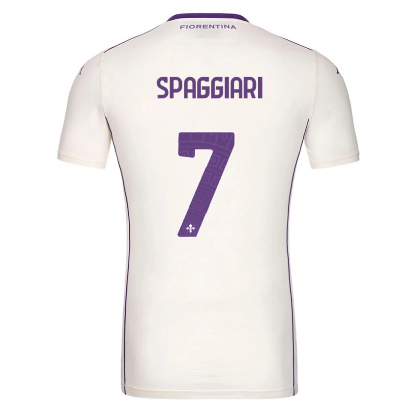 Danxen Kid Riccardo Spaggiari #7 White Purple Red Away Jersey 2025/26 T-Shirt