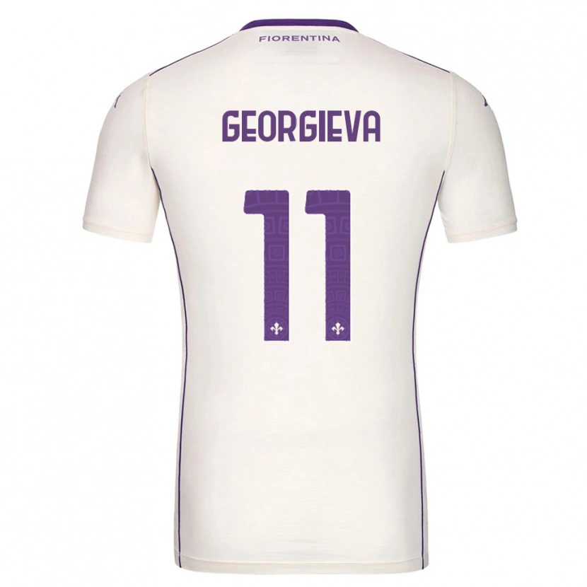 Danxen Kid Marina Georgieva #11 White Purple Red Away Jersey 2025/26 T-Shirt