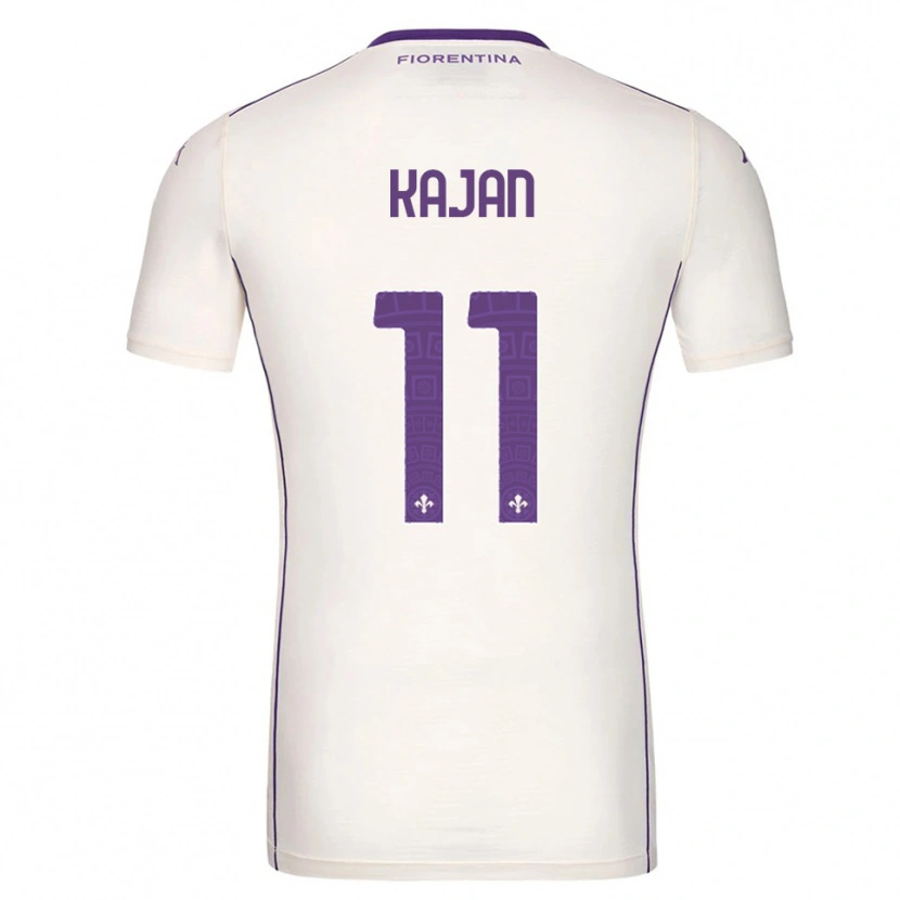 Danxen Kid Zsanett Kaján #11 White Purple Red Away Jersey 2025/26 T-Shirt