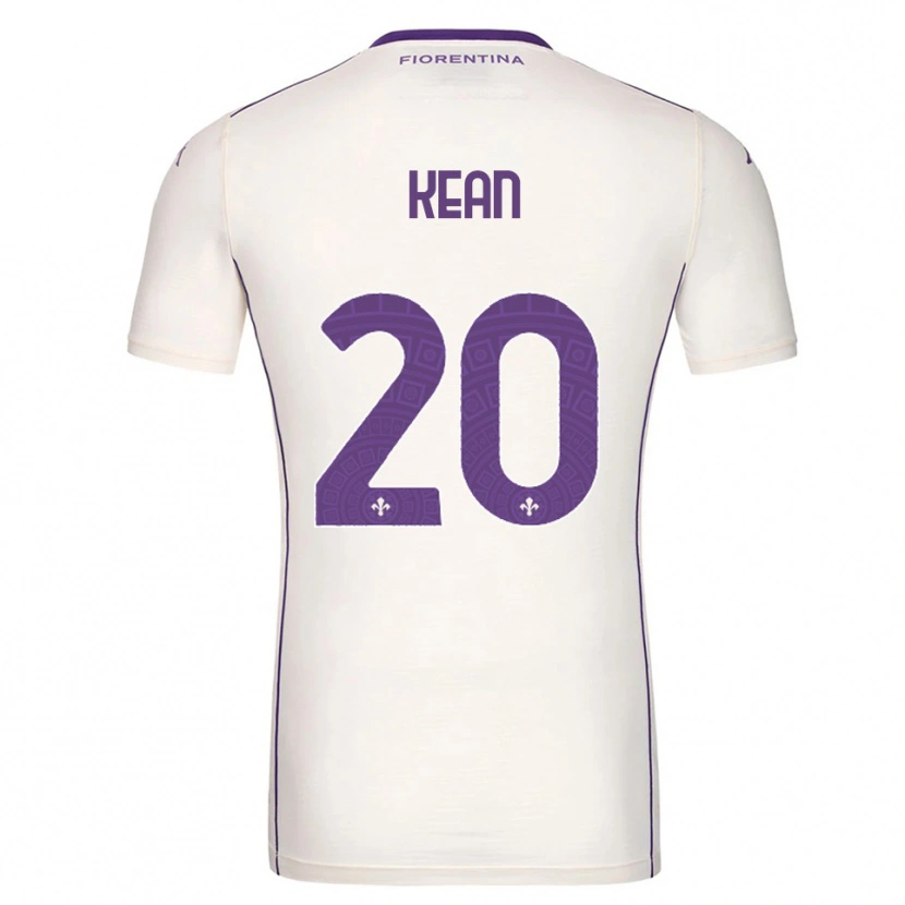 Danxen Kid Moise Kean #20 White Purple Red Away Jersey 2025/26 T-Shirt