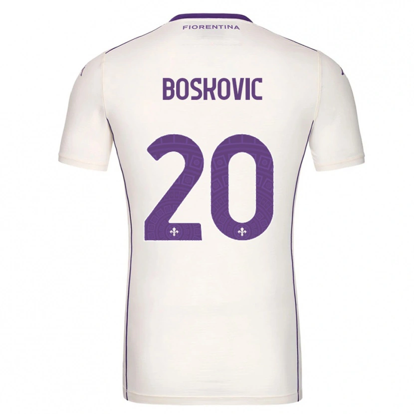 Danxen Kid Matko Boskovic #20 White Purple Red Away Jersey 2025/26 T-Shirt
