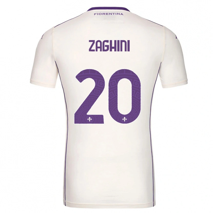 Danxen Kid Alice Zaghini #20 White Purple Red Away Jersey 2025/26 T-Shirt