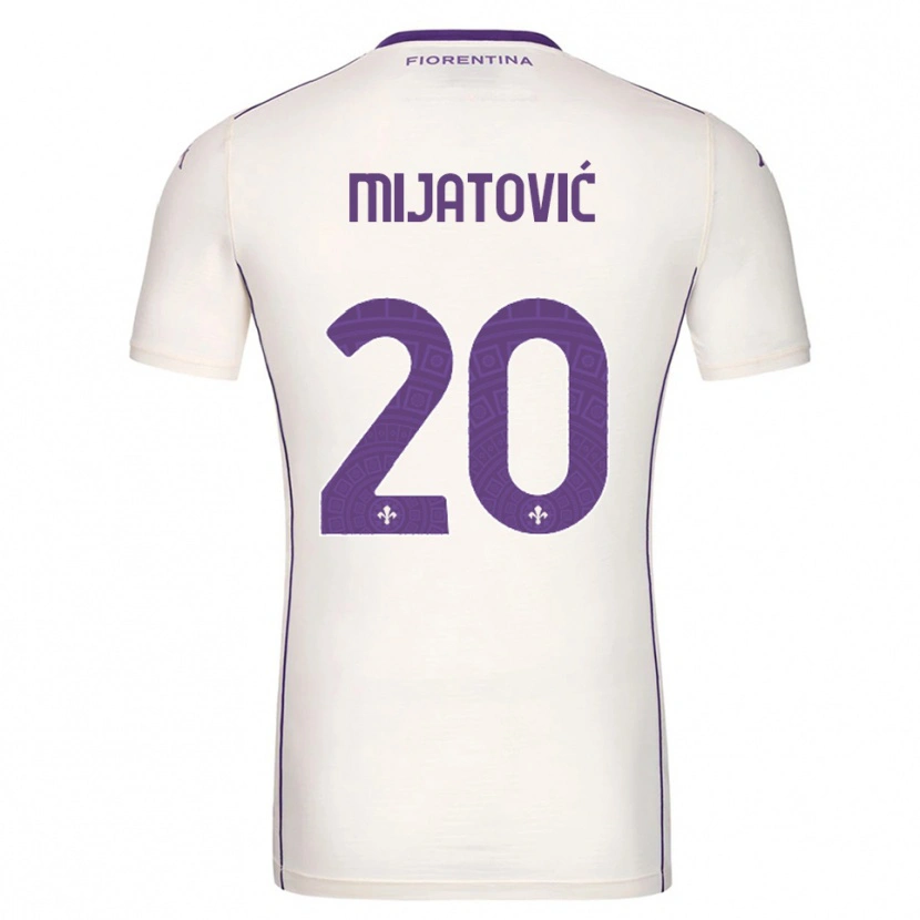 Danxen Kid Milica Mijatović #20 White Purple Red Away Jersey 2025/26 T-Shirt