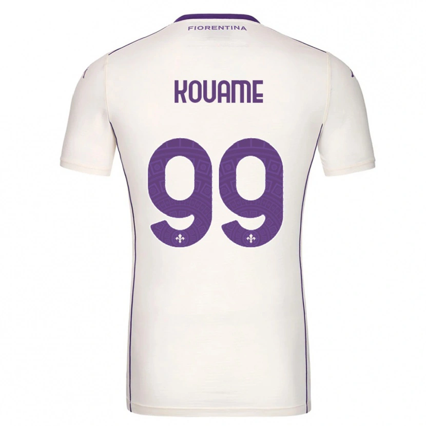 Danxen Kid Christian Kouamé #99 White Purple Red Away Jersey 2025/26 T-Shirt