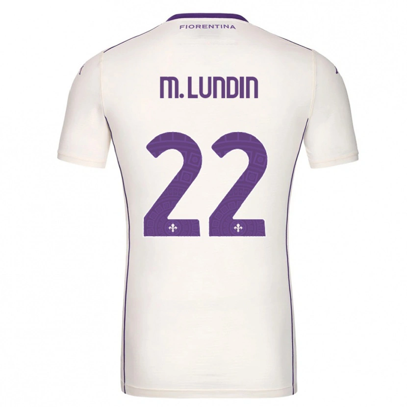 Danxen Kid Karin Maria Lundin #22 White Purple Red Away Jersey 2025/26 T-Shirt