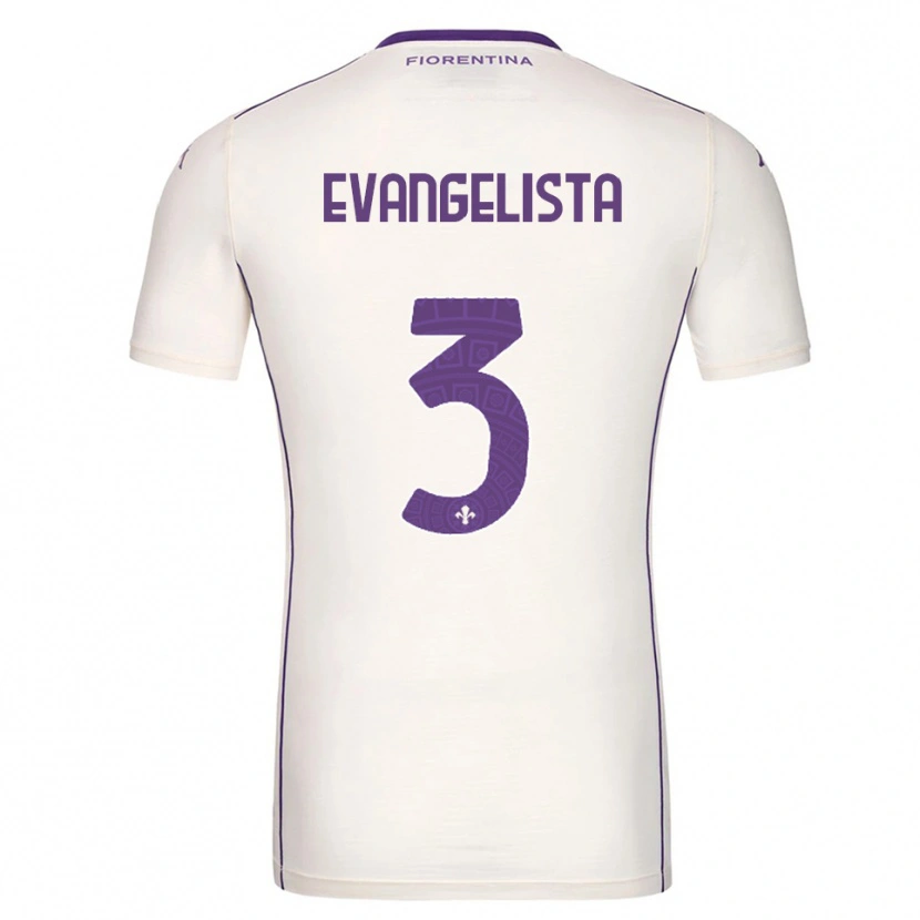 Danxen Kid Carlo Evangelista #3 White Purple Red Away Jersey 2025/26 T-Shirt