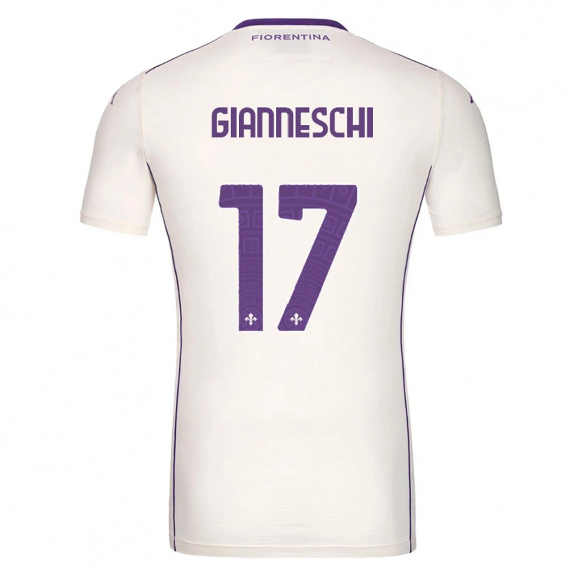 Danxen Kid Noah Gianneschi #17 White Purple Red Away Jersey 2025/26 T-Shirt