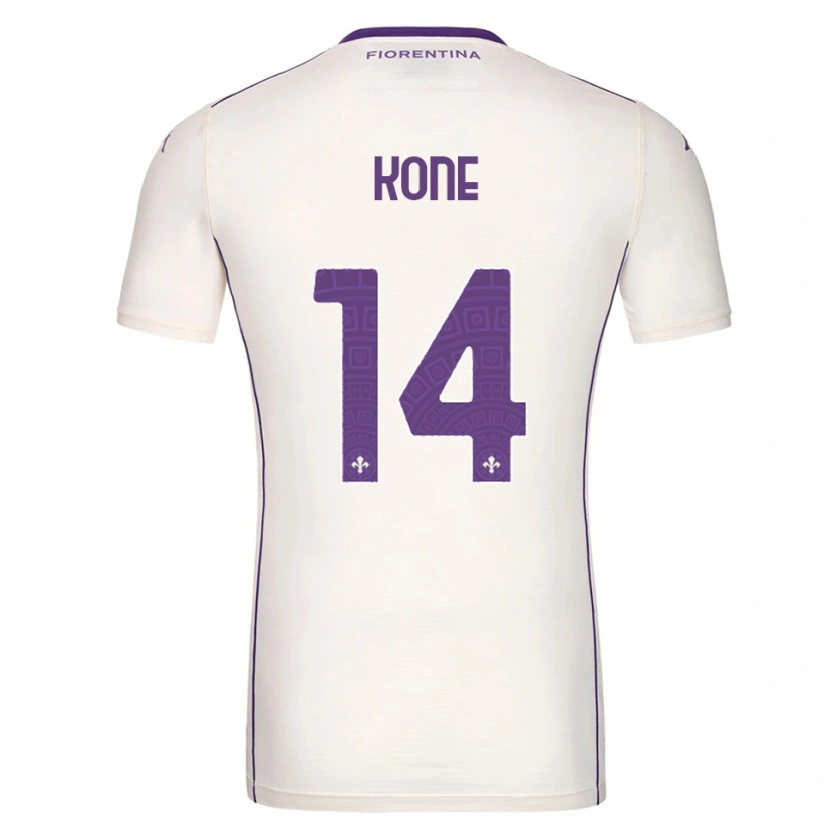 Danxen Kid Mevale Kone #14 White Purple Red Away Jersey 2025/26 T-Shirt