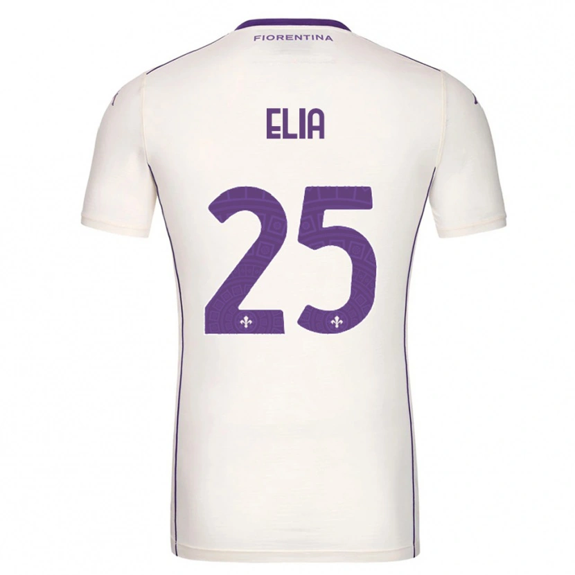 Danxen Kid Mirko Elia #25 White Purple Red Away Jersey 2025/26 T-Shirt