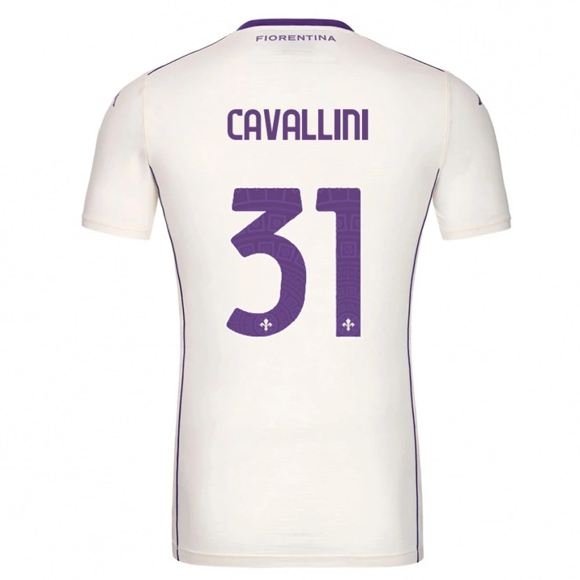 Danxen Kid Aurora Cavallini #31 White Purple Red Away Jersey 2025/26 T-Shirt