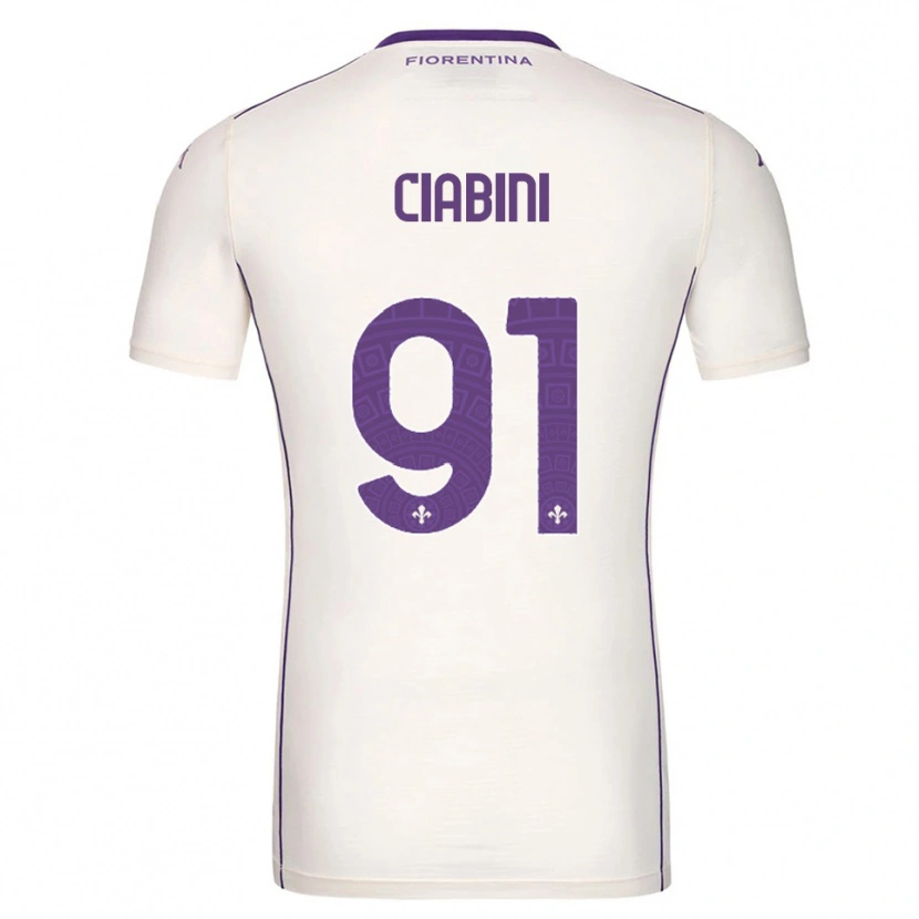 Danxen Kid Giulia Ciabini #91 White Purple Red Away Jersey 2025/26 T-Shirt