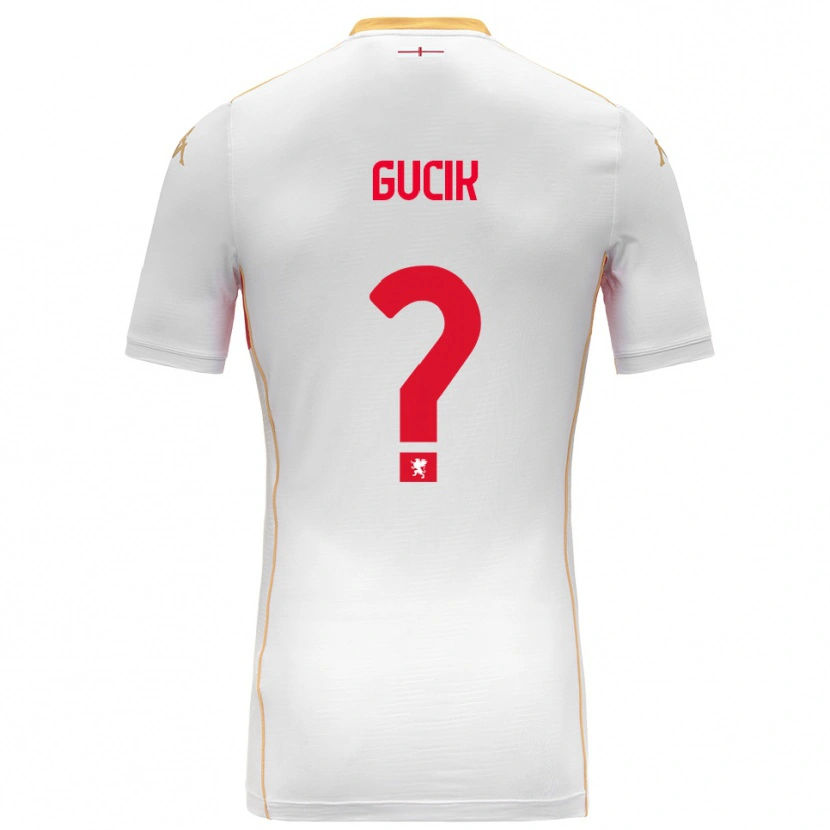 Danxen Kid Nicolas Gucik #0 White Red Away Jersey 2025/26 T-Shirt